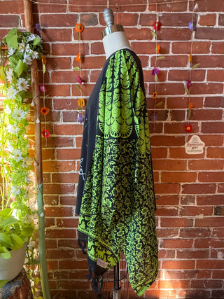OOAK Autumn Collection- Upcycled PINK Inspired Tie Dye Poncho Tee