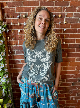 Triple Butterfly Mineral Wash TShirt