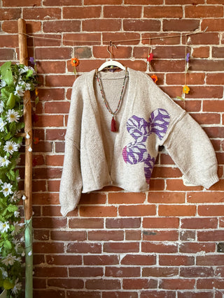 OOAK Autumn Collection - Upcycled Flower Market Cardigan