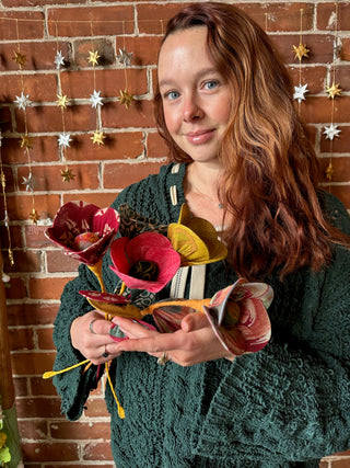 Recycled Sari Flower - Make a Bouquet!