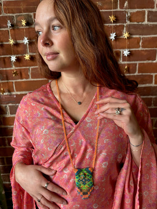 Beaded Pouch Necklace