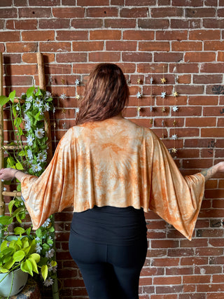 OOAK Winter Collection - Callisto Kantha Crescent Moon Crop Top