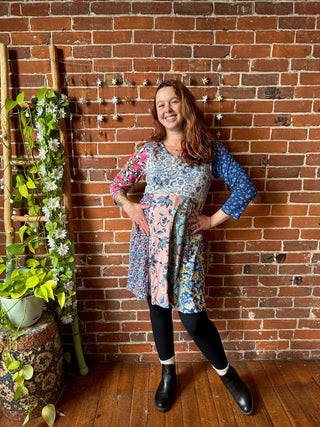 Sale! Boho Patchwork Dress Size Small