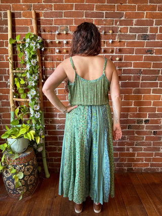 Sale! Flowy Patchwork Jumpsuit Size Medium