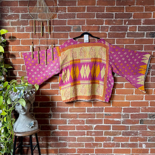 Into The Mystic Kantha Pullover Top Free Size Small-XL