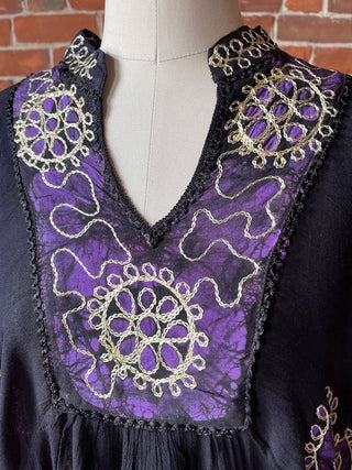 Free Size Hannah Top Purple/Black