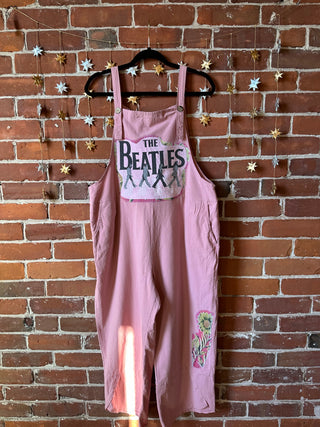 The Beatles Kantha Detail Cotton Gauze Overalls