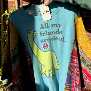 OOAK Winter Collection- Upcycled All My Friends Kantha Poncho Sweatshirt