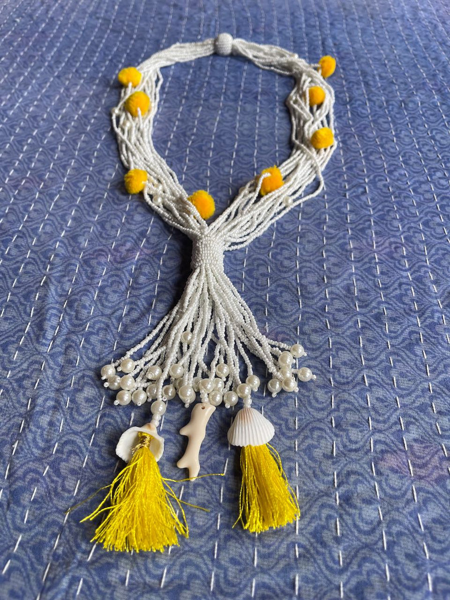 One Of A Kind Festival Boho Tassel Necklace 🦋 Item: 1312