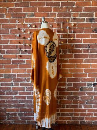 Rust Tie Dye Grateful Dead Inspired Kimono