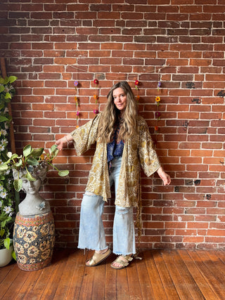 Garden Goddess Kimono - Fair Trade Made - Two Colors