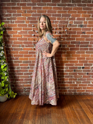 Delphia Recycled Sari Dress w/ Pockets