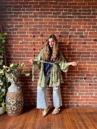Garden Goddess Kimono - Fair Trade Made - Two Colors