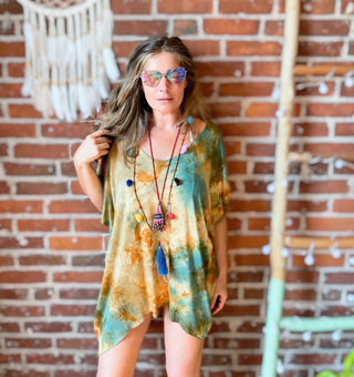 Callisto Tie Dye Free Flowing Tunic / Top