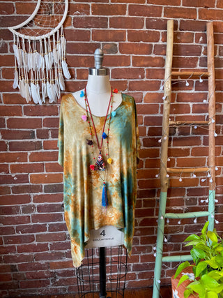 Callisto Tie Dye Free Flowing Tunic / Top