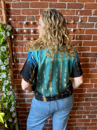 Gemini Moons Tie Dye Cropped Top - Multiple Colors Available