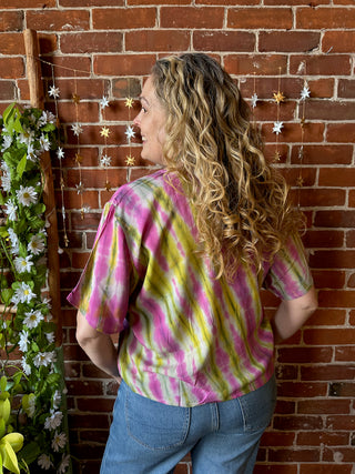 Gemini Moons Tie Dye Cropped Top - Multiple Colors Available