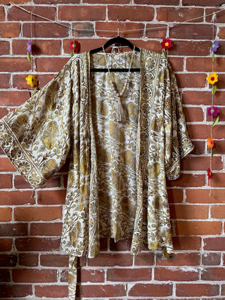 Garden Goddess Kimono - Fair Trade Made - Two Colors