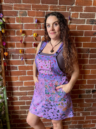 Sale! Patchwork Overalls Dress Size XS