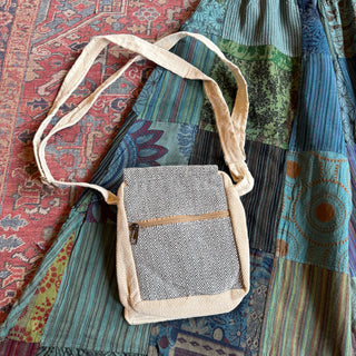 Hemp Moon Mushroom Crossbody Handbag