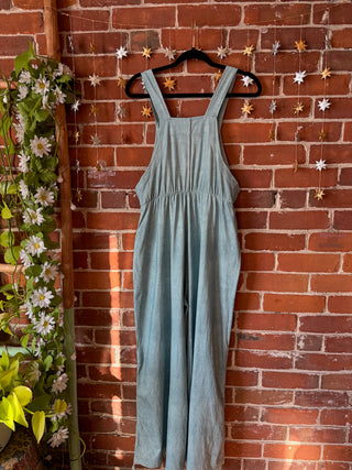 Blue + Mandala Print Boho Convertible Wide Leg Overalls