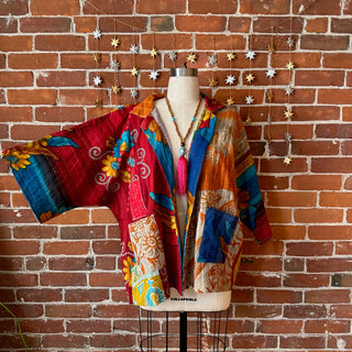 Grateful Dead Inspired Virgo Kantha Swing Jacket