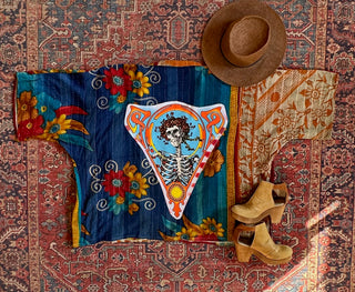 Grateful Dead Inspired Virgo Kantha Swing Jacket