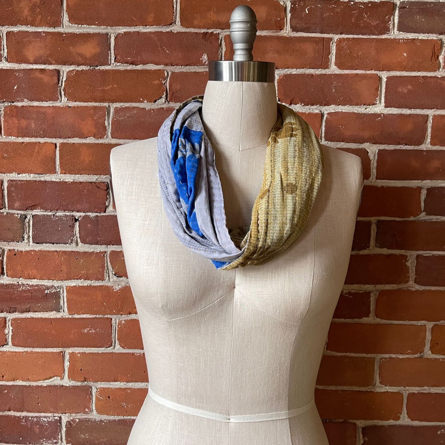 Kantha Infinity Scarf - This piece Supports Women Empowerment- Item: 1366-I