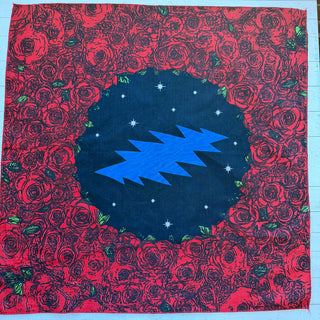Grateful Dead Rose Bolt Bandana Headband-Final Sale