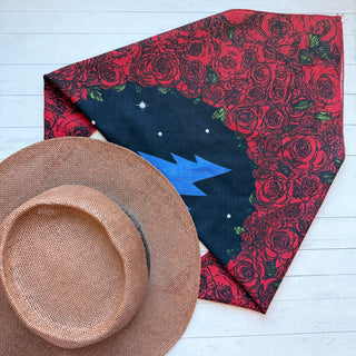 Grateful Dead Rose Bolt Bandana Headband-Final Sale