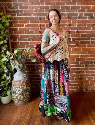 Boho Crochet Overlay Tank - Multiple Colors Available - 100% Cotton