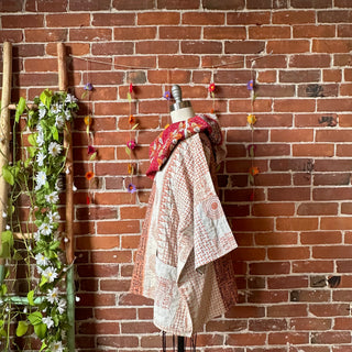 Twilight Reversible Kantha Cowl Pullover