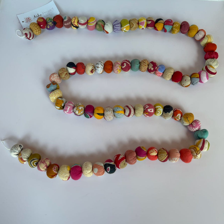 Saree Bead Boho Garland - This piece Supports Women Empowerment