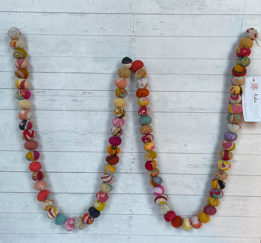 Saree Bead Boho Garland - This piece Supports Women Empowerment