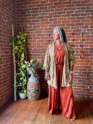 Garden Goddess Kimono - Fair Trade Made - Two Colors