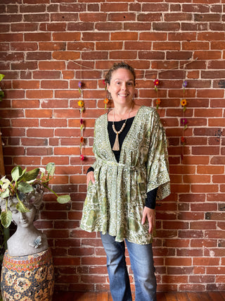 Garden Goddess Kimono - Fair Trade Made - Two Colors