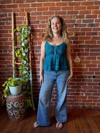 Sunwashed Cropped Daydream Tank - Fair Trade Made - Multiple Colors Available