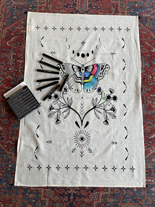Color Your Own Butterfly Tapestry Kit