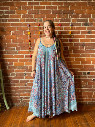 Delphia Recycled Sari Dress w/ Pockets