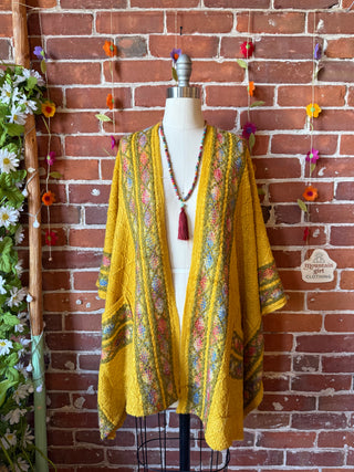 OOAK Summer Collection - Pearl Classic Rock Poncho Ruana Sweater
