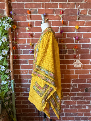 OOAK Summer Collection - Pearl Classic Rock Poncho Ruana Sweater