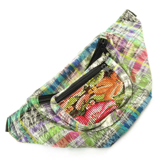Mystery Boho Upcycled Embroidered + Woven Corte Patch Fanny Pack