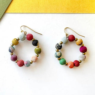 Encircled Kantha Earrings