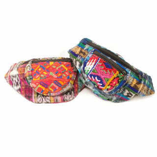 Mystery Boho Upcycled Embroidered + Woven Corte Patch Fanny Pack