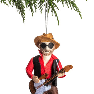 Hank Williams Jr. Inspired Ornament - Fair Trade Made