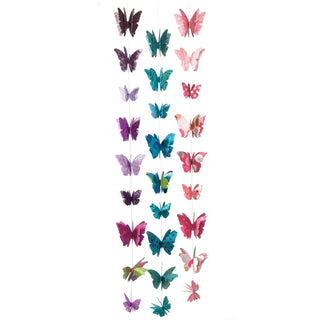 Handmade Paper 3D String Wall Hanging of Butterflies