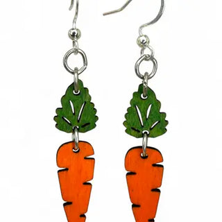 Carrot Dangle Earrings - Made in the USA