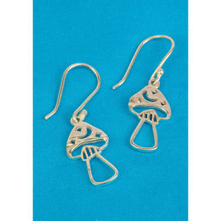 Mushroom Celestial Hook Earrings