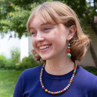 Classic Kantha Strand Necklace -Fair Trade Made- Final Sale