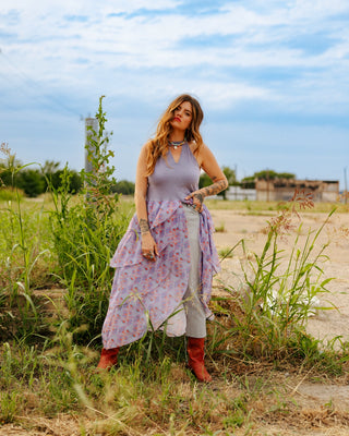 In Dreams Ruffle Maxi Top